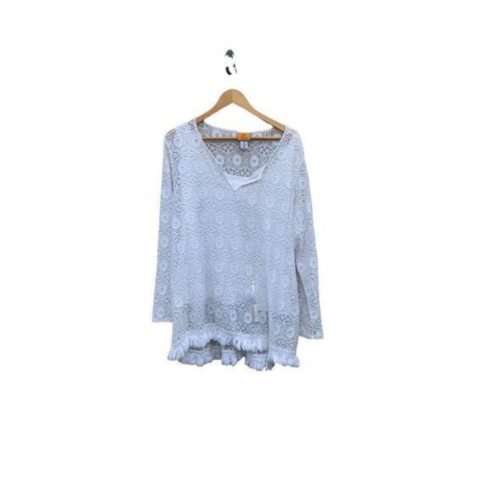 Ruby Rox White Lace Top 1X